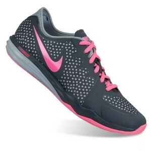 Nike - Dual Fusion DF TR 3 Training Shoes in Gray & Pink - 2014 - Size 9.5